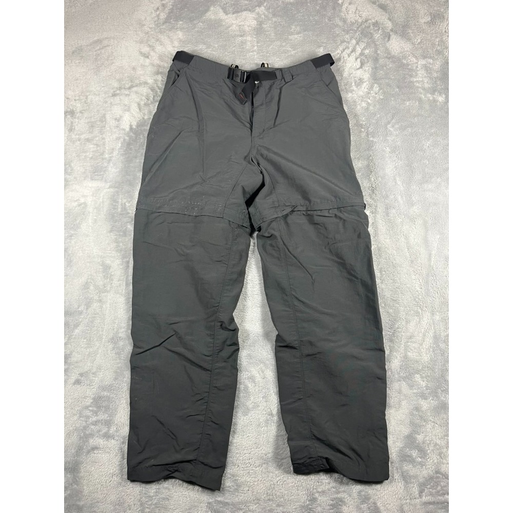 The North Face Convertible Pants Women's Large Gray Straight Leg Hiking Cargo